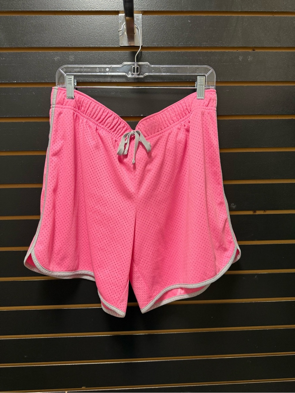 Danskin Now Pink Mesh Athletic Running Shorts Womenβs XL 16-18